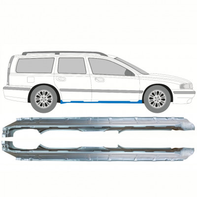 Opravný plech prahu na Volvo V70 2000-2007 / Levá+Pravá / Sada 10344