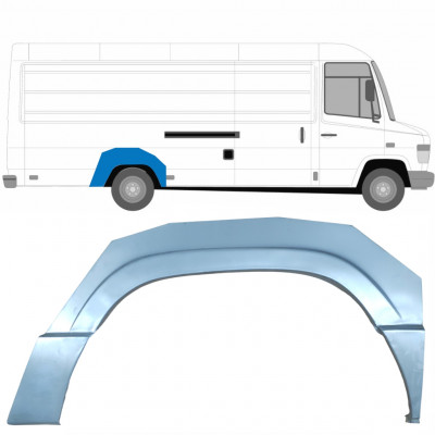 Lem zadního blatníku na Mercedes Vario 1996- / Pravá /  5596