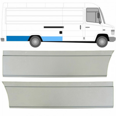 Lem zadního blatníku na Mercedes Vario 1996- / Pravá / Sada 8545