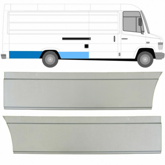 Lem zadního blatníku na Mercedes Vario 1996- / Pravá / Sada 8545