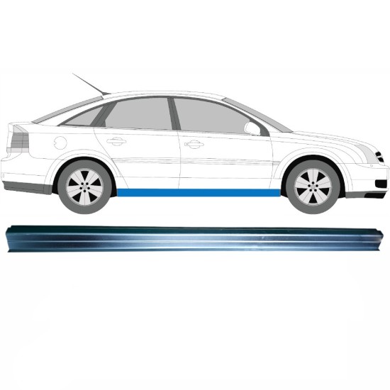 Opravný plech spodní části prahu na Opel Vectra C 2002-2009 / Levá = Pravá (symetrická) 16097