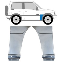 Opravný plech předního blatníku na Suzuki Vitara 1988-1998 / Levá+Pravá / Sada 14640