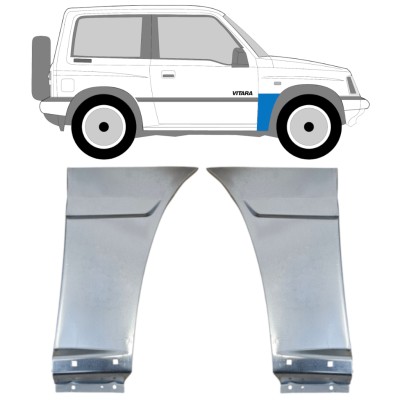 Opravný plech předního blatníku na Suzuki Vitara 1988-1998 / Levá+Pravá / Sada 14640