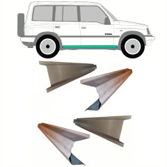 Opravný plech prahu vnitřní + vnější na Suzuki Vitara 1996-2003 / Levá = Pravá (symetrická) / Sada 10311