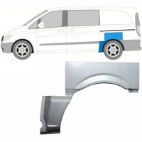 Lem zadního blatníku na Mercedes Vito 2003-2010 / SWB / Levá / Sada 9278