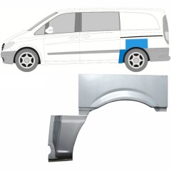 Lem zadního blatníku na Mercedes Vito W639 2003-2014 / Levá / Sada 9278
