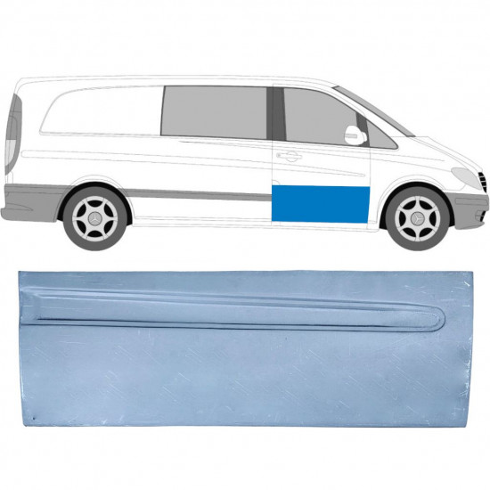 MERCEDES VITO 2003-2014 PŘEDNÍ DVEŘE PANEL / PRÁVA