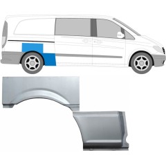 Lem zadního blatníku na Mercedes Vito W639 2003-2014 / Pravá / Sada 9275
