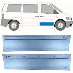 Opravný plech předních dveří na Mercedes Vito I W638 1996-2003 / Levá+Pravá / Sada 11499