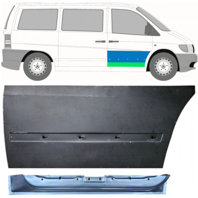 MERCEDES VITO 1996-2003 PŘEDNÍ DVEŘE VNITŘNÍ + VNEJSI OPRAVNÝ PANEL / NASTAVIT / PRÁVA