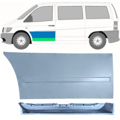 Opravný plech předních dveří vnitřní + vnější na Mercedes Vito I W638 1996-2003 / Levá / Sada 12017