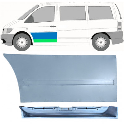 MERCEDES VITO 1996-2003 PŘEDNÍ DVEŘE VNITŘNÍ + VNEJSI OPRAVNÝ PANEL / NASTAVIT / LEVÝ