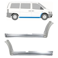 Kompletní práh + opravný plech předního blatníku na Mercedes Vito I W638 1996-2003 / Sada 11504
