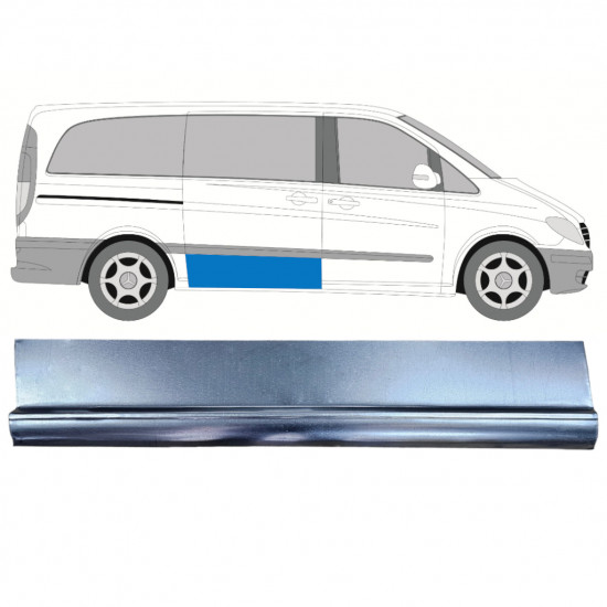 MERCEDES VITO 2003-2014 KOLEJNICE PRO POSUVNÉ DVEŘE / PRÁVA