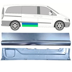 Opravný plech posuvných dveří vnitřní + vnější na Mercedes Vito W639 2003-2014 / Pravá / Sada 12046