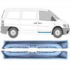 Opravný plech předních dveří vnitřní na Mercedes Vito I W638 1996-2003 / Levá+Pravá / Sada 10433