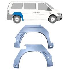 Lem zadního blatníku na Mercedes Vito I W638 1996-2003 / Levá+Pravá / Sada 9475