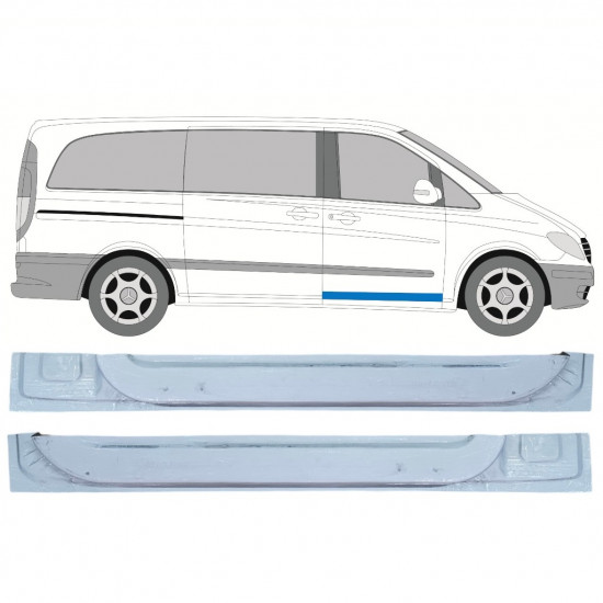 MERCEDES VITO 2003-2014 DVEŘE PŘEDNÍ VNITŘNÍ OPRAVNÝ PANEL / NASTAVIT