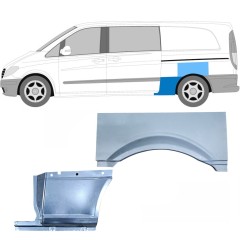 Lem zadního blatníku na Mercedes Vito W639 2003-2014 / Levá / Sada 11865