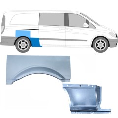 Lem zadního blatníku na Mercedes Vito W639 2003-2014 / Pravá / Sada 11864