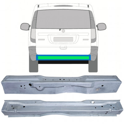 MERCEDES VITO 2003-2014 ZADNÍ OPRAVNÝ PANEL / VNĚJŠÍ + VNITŘNÍ / NASTAVIT