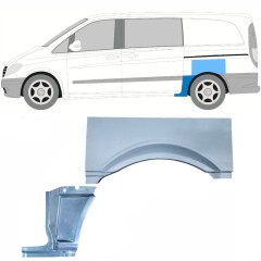 Lem zadního blatníku na Mercedes Vito W639 2003-2014 / Levá / Sada 11867