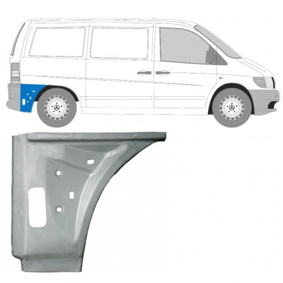 MERCEDES VITO 1996-2003 ZADNÍ BLATNÍK VNITŘNÍ OPRAVNÝ PANEL / PRÁVA