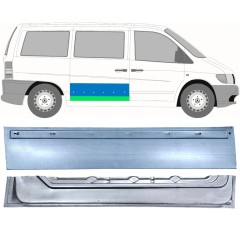 Opravný plech posuvných dveří vnitřní + vnější na Mercedes Vito I W638 1996-2003 / Pravá / Sada 12047