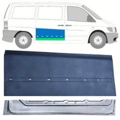 Opravný plech posuvných dveří vnitřní + vnější na Mercedes Vito I W638 1996-2003 / Pravá / Sada 12049