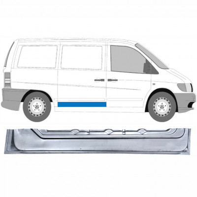 MERCEDES VITO 1996-2003 VNITŘNÍ POSUVNÉ DVEŘE OPRAVNÝ PANEL / PRÁVA