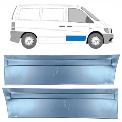 Opravný plech vnější části předních dveří na Mercedes Vito I W638 1996-2003 / Levá+Pravá / Sada 9788