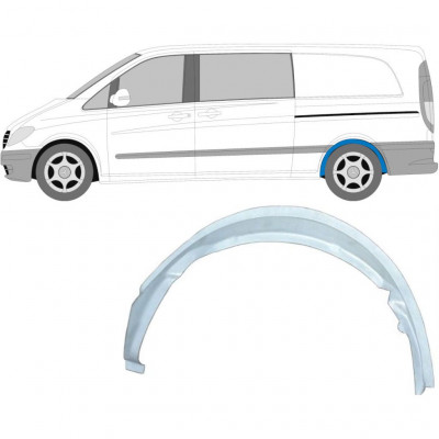 Vnitřní opravný plech zadního blatníku na Mercedes Vito 2003-2010 / Levá 6805