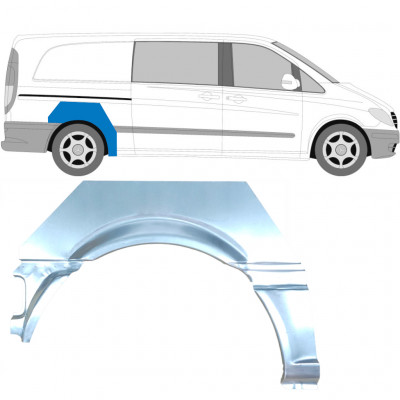 Lem zadního blatníku na Mercedes Vito 2003-2010 / Pravá 5884