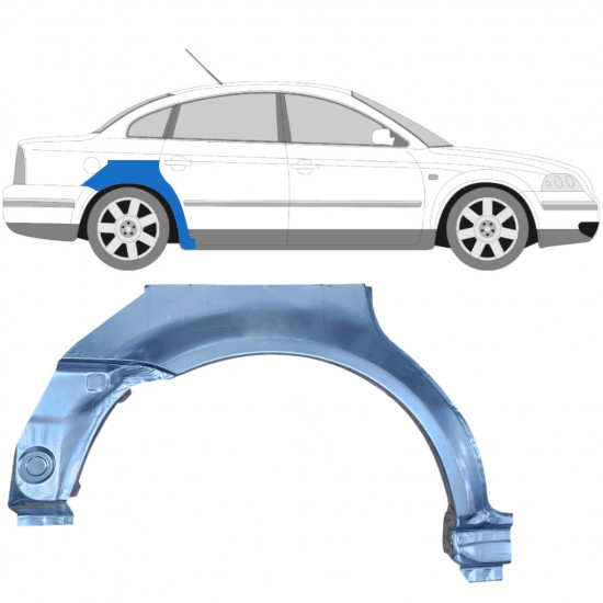 Lem zadního blatníku na VW Passat B5 1996-2005 / Pravá 7112