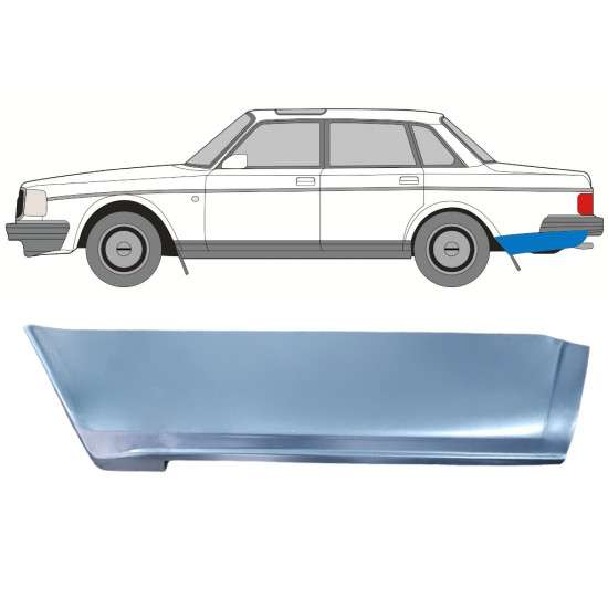 Oprava podběhu kola for Volvo 240 1975-1978 / Levý 12784