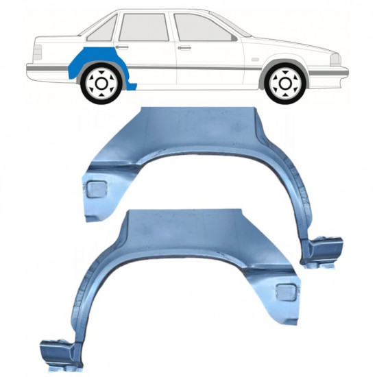 Lem zadního blatníku na Volvo 850 1991-1997 / Levá+Pravá / Sada 10429