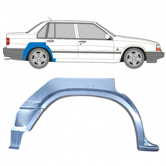 Lem zadního blatníku na Volvo 940 1990-1998 / Pravá /  8293