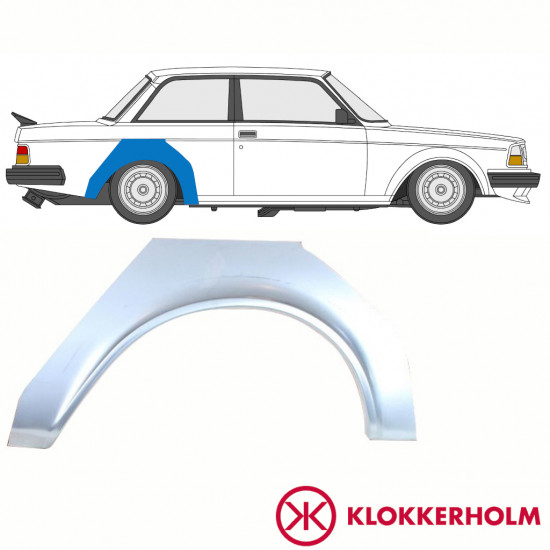 Lem zadního blatníku na Volvo 240 1974-1993 / Pravá 10763