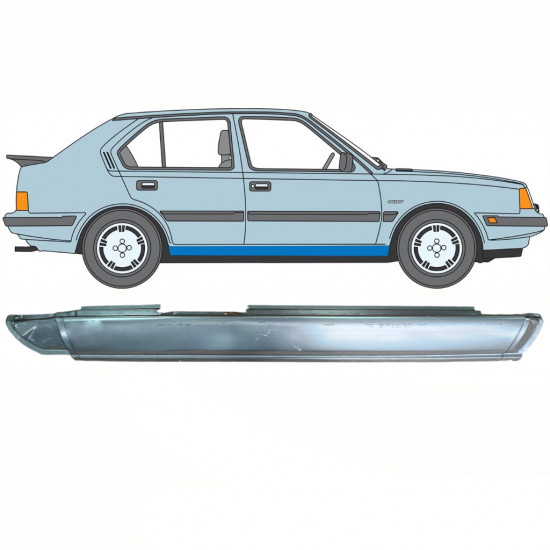 Opravný plech prahu na Volvo 340 360 1975-1991 / Pravá 10766