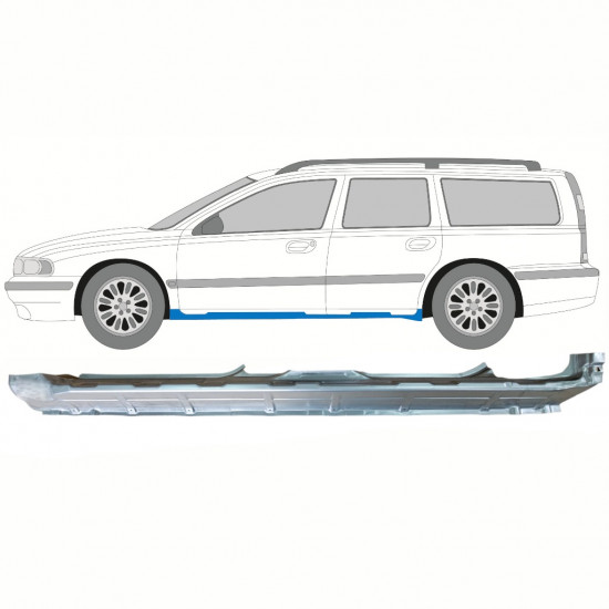 Opravný plech prahu na Volvo V70 2000-2007 / Levá 8663