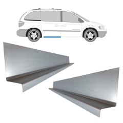 Opravný plech vnitřní části prahu posuvných dveří na Chrysler Voyager 2000-2008 / Levá+Pravá / Sada 11194