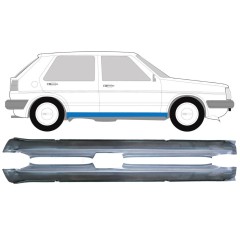 Kompletní práh na Volkswagen Golf 2 1982-1992 / Levá+Pravá / Sada 9607