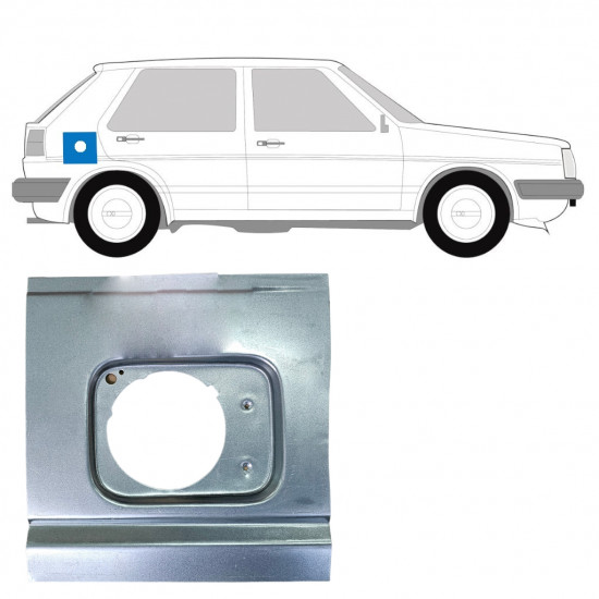 Opravný plech hrdla nádrže na VW Golf 2 1982- 7253