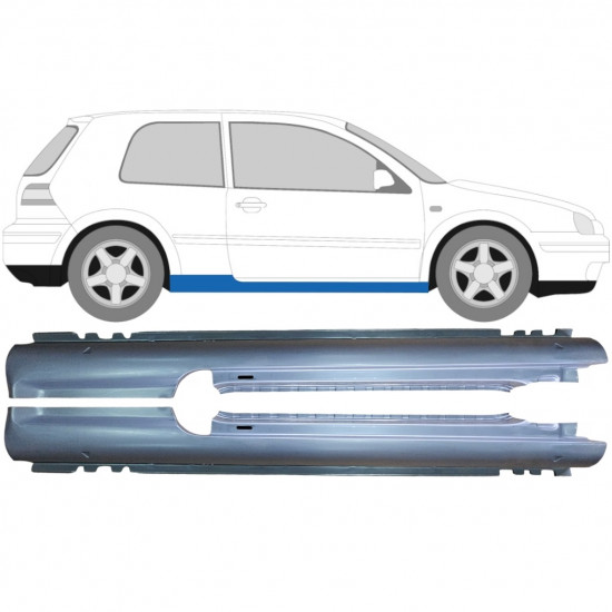 Opravný plech prahu na VW Golf 4 1997- / Levá+Pravá / Sada 9244