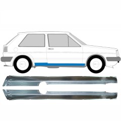 Kompletní práh na Volkswagen Golf 2 1982-1992 / Levá+Pravá / Sada 9407