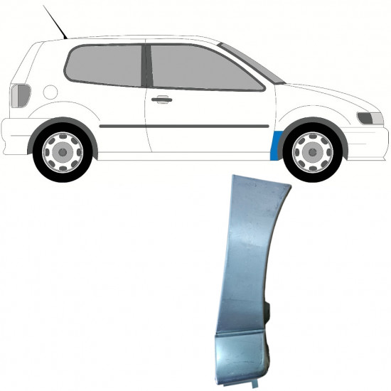 Opravný plech předního blatníku na VW Polo 1994-1999 / Pravá 9105