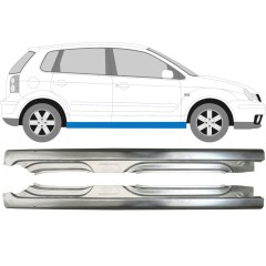 Kompletní práh na Volkswagen Polo 2001-2009 / Levá+Pravá / Sada 10095