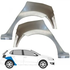Lem zadního blatníku na Volkswagen Polo 2009-2017 / Levá+Pravá / Sada 9662