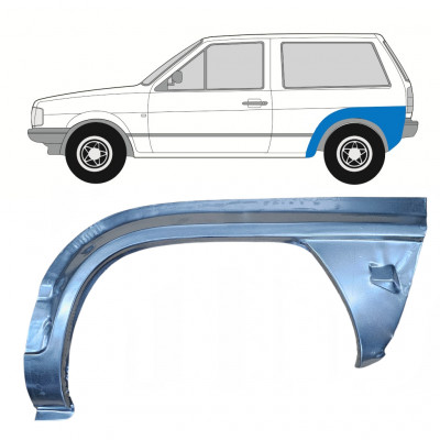 VW POLO 1981-1984 OPRAVA ZADNÍHO BLATNÍKU / LEVÝ