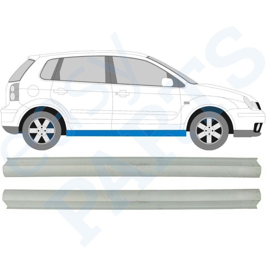 Opravný Plech Prahu Na Vw Polo 2001-2009 / Levá = Pravá (Symetrická) / Sada 10491